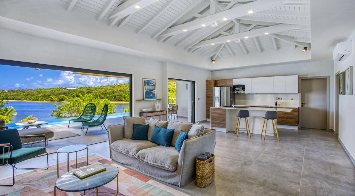 9.Location Villa Enjoy Terres Basses Saint Martin - Espace de vie